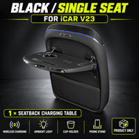 Table de recharge pliable pour dossier de siège iCAR V23 V27, plateau arrière pour jeux de questions, porte-gobelet, support de téléphone