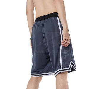Shorts en maille décontractés pour hommes avec logo et couleurs personnalisés, 100% polyester, respirants, séchage rapide, fermeture à cordon de serrage pour le sport et la course à pied - Product Image 3