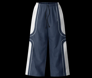 Cortavientos impermeable cálido 2025, chándal holgado, conjuntos cortavientos, chándal reflectante liso de nailon en blanco para hombre - Product Image 6