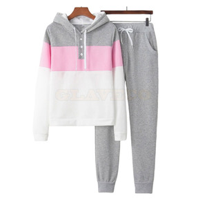 Chándales con Capucha para Mujer Hechos Profesionalmente en Grandes Cantidades, Servicio OEM, Chándal de Algodón para Mujer de Último Estilo - Product Image 1