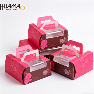 OEM Sturdy Paper Bakery <b>Box</b> With Built-In Liner For <b>Cake</b> Bread Pastries Desserts Takeaway <b>Gift</b> <b>Box</b> Custom design food <b>box</b> - Product Image 4