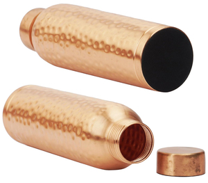 Eco-Friendly Classic Copper Collection Handcrafted Hammered Design <b>Large</b> Capacity Water Bottle for Home & Office Use Made India - Product Image 3