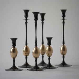 Bougeoir décoratif pour la maison design fantaisie bougeoir de couleur noire en métal de qualité supérieure pour bougeoir le plus vendu - Product Image 5