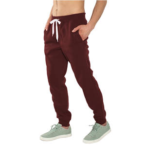 Pantalons pour hommes personnalisés polaire athlétique entraînement Jogger pantalons de survêtement hommes poche zippée cordon Gym Joggers pantalons pour hommes - Product Image 4