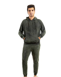 Sudaderas con Capucha Vintage Personalizables para Hombre, Pantalones Deportivos, Bordado con Letras Desgastadas, Marca Privada, Conjuntos Deportivos de Invierno con Capucha, Sólidos - Product Image 6