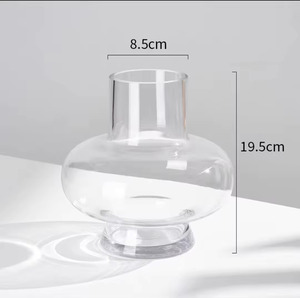 Jarrón de vidrio de borosilicato soplado a mano creativo moderno Premium PC colorido para decoración de boda en cama de estudio comedor - Product Image 2