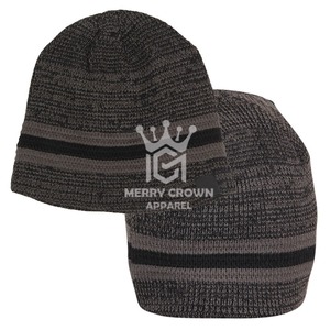 Bonnets tricotés en laine Bonnets jacquard uni de haute qualité Taille personnalisable Chaud Accessoire d'hiver de haute qualité - Product Image 5