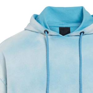 OEM hommes sweats à capuche chemises de haute qualité 100% coton à manches courtes imprimé personnalisé cravate teinture pull avec poche hommes sweats à capuche basiques - Product Image 6