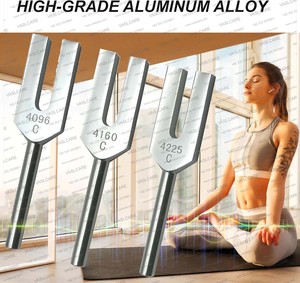 ชุดอุปกรณ์ปรับแต่งอลูมิเนียมชุดส้อมค้อนจักระลูกบอลสันติภาพนางฟ้า4160Hz ชุดเครื่องดนตรีรักษา4225Hz - Product Image 2