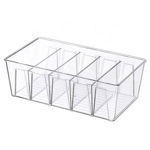 Nhựa trong suốt hộp lưu trữ với có thể tháo rời khoang tiêm kỹ thuật cho nhà bếp phòng ngủ bảng Top tủ xếp chồng - Product Image 5