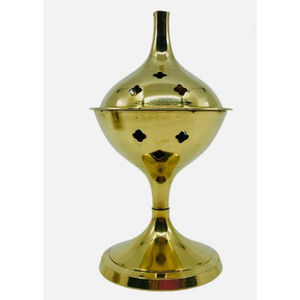 Brûleur et porte-encens élégant en métal et acier inoxydable Vente en gros Bureau Mabkhara Porte-encens Parfum Prix le plus bas - Product Image 4