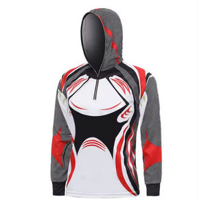 Sublimación de los hombres Sudadera CON CAPUCHA DE PESCA Protección solar hombres Sudadera con capucha al aire libre Proveedor al por mayor Hombres Sudadera con capucha de pesca con logotipo personalizado - Product Image 4