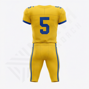 Nuevo Uniforme Deportivo Personalizado para Jóvenes, Pantalones Cortos Deportivos para Hombre, Manga Corta, Impresión de Logotipo Personalizado, Uniforme de Entrenamiento de Fútbol Americano - Product Image 2