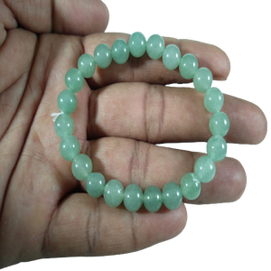 Bracelet en perles élastiques facettées de qualité supérieure AAA, cristal naturel, aventurine verte, quartz, agate, pierre précieuse, Feng - Product Image 2