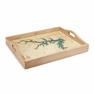 Plateau de service en bambou fait à la main serveur de desserts alimentaires de forme arrondie unique avec mousse ensemble de deux plateaux de service élégants - Product Image 6