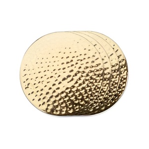 Sous-verres de coquillage en laiton en métal naturel de luxe moderne tendance personnalisé en gros carré rond hexagone pour boissons - Product Image 4