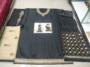 ชุดราตรีผ้าซาตินลายปักสไตล์ปากีสถาน,ชุดราตรี Kameez สำหรับงานปักจากอินเดีย - Product Image 3