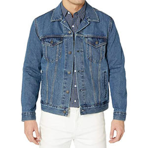 Veste en jean de qualité supérieure pour hommes, fabriquée en usine, prix compétitif, vente chaude, étiquette personnalisée, tendance de la mode - Product Image 1