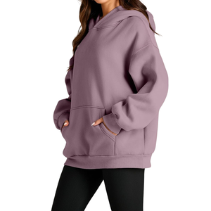 Sudadera con capucha de lana de algodón 100% de alta calidad para mujer, transpirable, cómoda, Heavygsm para la temporada de invierno - Product Image 2