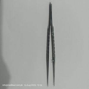 Ensemble de 3 instruments Castroviejo en acier inoxydable : porte-aiguilles micro-courbé, ciseaux et pinces à ligature, instrument manuel - Product Image 4