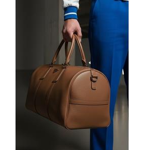 Custom Unisex Travel Tote Duffel <b>Bag</b> Large Leather Weekender <b>Overnight</b> <b>Bag</b> with Zipper Closure for Men's Trips - Product Image 1