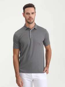 เสื้อเชิ้ตผู้ชายคุณภาพดีที่สุด OEM สกรีนโลโก้ตามสั่ง ผ้าฝ้าย 100% ดีไซน์กระเป๋าเสื้อแบบเรียบง่าย แขนสั้น สไตล์ไฮสตรีท - Product Image 5