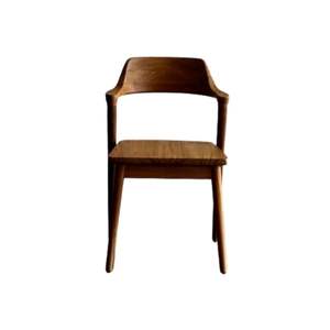 Chaise de salle à manger en teck massif durable avec un design minimaliste moderne pour salles à manger, hôtels et restaurants, complexes hôteliers - Product Image 1