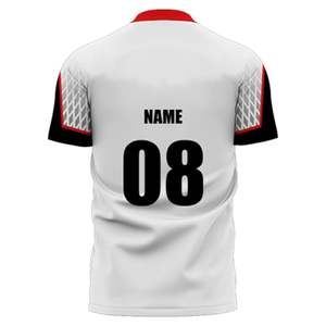 Venta al por mayor de Jersey de fútbol con cuello en V para hombre adulto manga corta con logotipo personalizado Impresión digital transpirable de talla grande conjuntos de secado rápido - Product Image 2