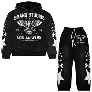 Sweat à capuche zippé tricoté pour homme, personnalisé, été, grammage lourd 360g, avec impression DTG, en molleton bouclette, écologique, haute qualité - Product Image 3