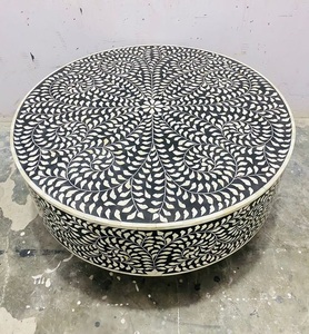 Table basse latérale polyvalente ronde de qualité supérieure extensible pour salon canapé ensemble décor à la maison en Inde - Product Image 1