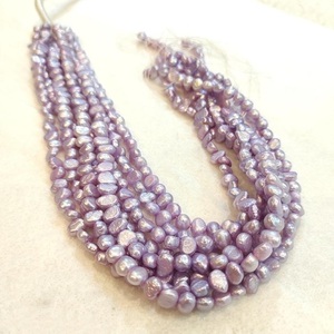 Chaîne en vrac à la mode une rangée perle d'eau douce en vrac 16 pouces perles naturelles perles en gros bijoux faisant des perles pour collier - Product Image 1