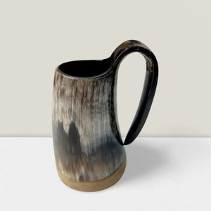 Tasses Viking en corne de buffle naturelle de haute qualité, polies, style nautique, durables, taille personnalisable, artisanat, vaisselle - Product Image 6