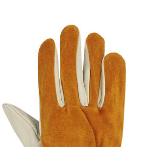 Gants de conducteur haute Performance avec gants de travail industriels en cuir de grain de chèvre pour la protection des mains caractéristique de sécurité travail de jardin - Product Image 2