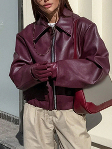 Manteaux d'hiver pour femmes, manteau épais en véritable peau de mouton, veste en cuir pour femme, veste aviateur, veste en cuir de mouton, vestes pour femmes - Product Image 4