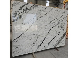 แผ่นหินอ่อนสีขาวขัดเงาจากอินเดียสำหรับตกแต่งผนังสไตล์โมเดิร์น กันน้ำ ใช้ภายในอาคารในสถานที่เชิงพาณิชย์และที่อยู่อาศัย - Product Image 4