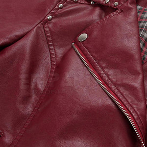 แจ็กเก็ตหนังแกะแฟชั่นสำหรับผู้หญิง,เสื้อแจ็กเก็ตหนังแฟชั่นแบบบางเนื้อนุ่มคุณภาพสูงสำหรับผู้หญิง - Product Image 6