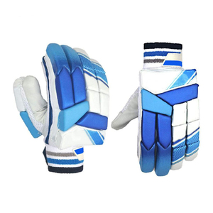 SportsGear New Design Plain Solid Color <b>Cricket</b> Batting Gloves Customized Logo Printing Made of Leather - Product Image 6