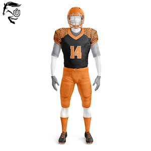Uniforme de fútbol americano para hombre de diseño personalizado de alta calidad, último estilo, ropa de equipo Unisex, técnica deportiva con estampado corto - Product Image 5