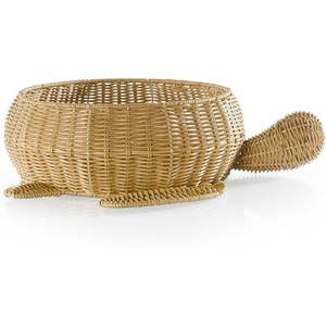 Cesta de Mimbre Lavable DreamCraft Turtle, Origen Vietnam, Duradera y Versátil - Product Image 2