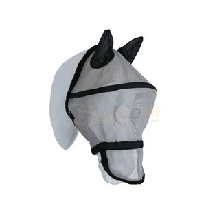 ZARYOUN IMPEX ZI-6002 Housse anti-mouches légère et personnalisable pour chevaux, imperméable, avec protection anti-moustiques en maille pour les oreilles, directement de l'usine pour l'équitation - Product Image 3