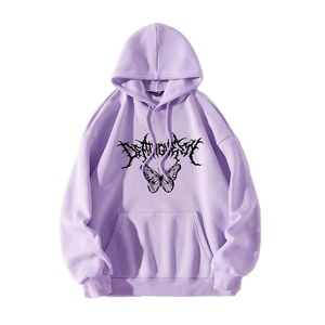 Sweat à capuche unisexe personnalisé en coton molletonné épais, teinture écologique, coupe classique, imprimé DTG animé - Product Image 2
