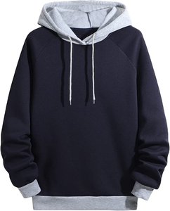 Sudadera con capucha de algodón 100% de alta calidad Unisex, sudaderas con capucha de entrenamiento de costura creativa para hombre, estampado bordado para invierno 2025 - Product Image 6