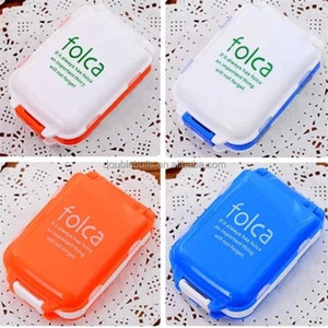 Boîte de pilulier promotionnelle pliable à 8 compartiments à trois couches personnalisée - Product Image 3