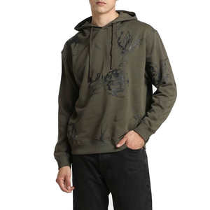 Sudadera con capucha desgastada para hombre de mejor diseño, ligera, cómoda, manga larga, invierno, poliéster/algodón, bordado, Logo, Impresión de soplo - Product Image 1