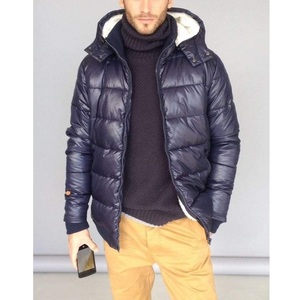 Veste matelassée en toile pour homme, prix de gros, haute qualité, décontractée, à capuche, fermeture éclair, respirante, écologique, pour l'extérieur - Product Image 3