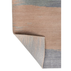 Alfombra de Lana y Seda de Bambú Tejida a Mano de Kavi, Color Rosa y Morado, con Patrón Abstracto para Uso Doméstico - Eskm-120 - Product Image 5