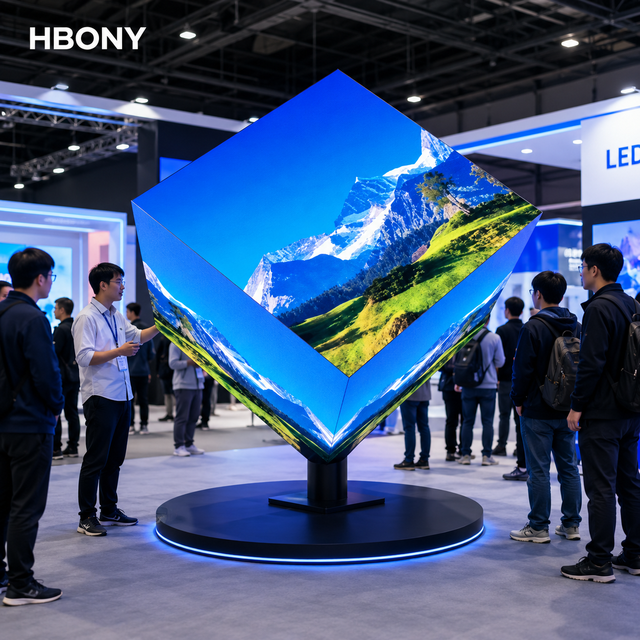 Seamless Hex-face LED Cube Display P2.5 P3 High Definition 360 Degree Magic Cube LED Screen for Stage Event Club Creative Show