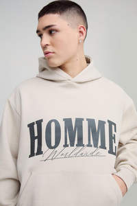 Ensemble survêtement personnalisé à capuche et pantalon de survêtement évasé, double couche, surdimensionné, épais, lourd, unisexe, impression sérigraphique personnalisée - Product Image 3