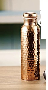 Hammerd Design Nueva elegante botella de agua de cobre Ayurvedic A prueba de fugas Articulación libre Deportes Viajes Decoración ancha - Product Image 5