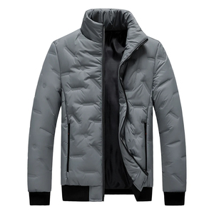 Chaqueta cálida deportiva informal de talla grande 8XL para hombre, abrigos acolchados nuevos de otoño e invierno con cuello de pie, estilo Parker grueso - Product Image 2
